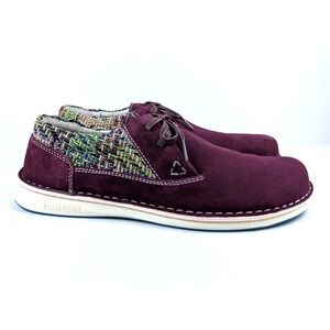 Birkenstock Memphis Suede Burgundy Mens Shoes Size 9 EU 42